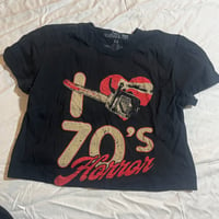 one of a kind I LOVE 70'S HORROR shirt