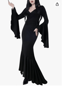 widow black dress new with tag