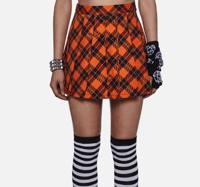 Image 2 of halloween plaid skirt
