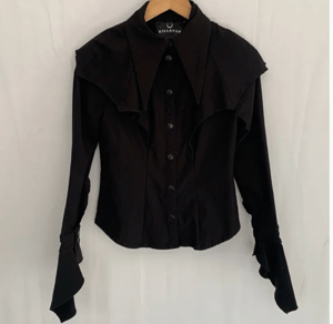Image of bat collar button up top