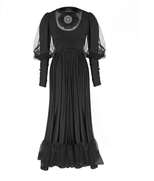 Image of HAXANS church of sanctus black dress from all the roses video
