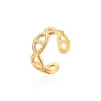 Image 3 of Gold Plated Geometric Open Ring