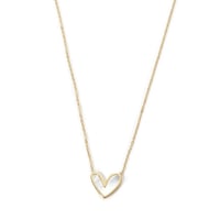 Image 3 of 18K Gold Plated Shell Heart Necklace