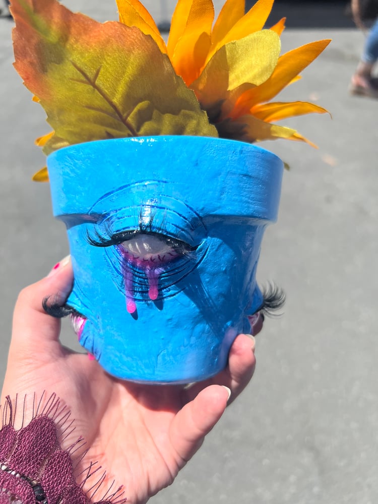 Image of Crybaby Demon: Blue/Pink (Indoor Planter)