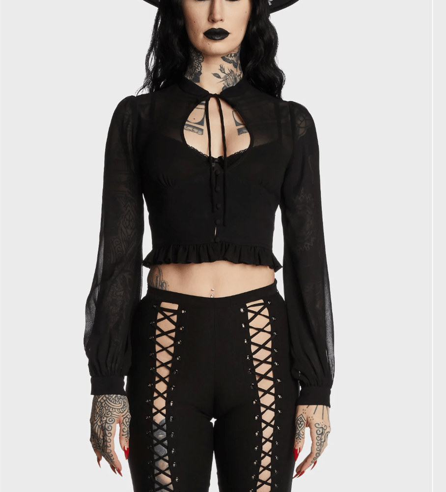 Image of gothic chiffon top
