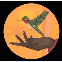 Hummingbird in Hand Print