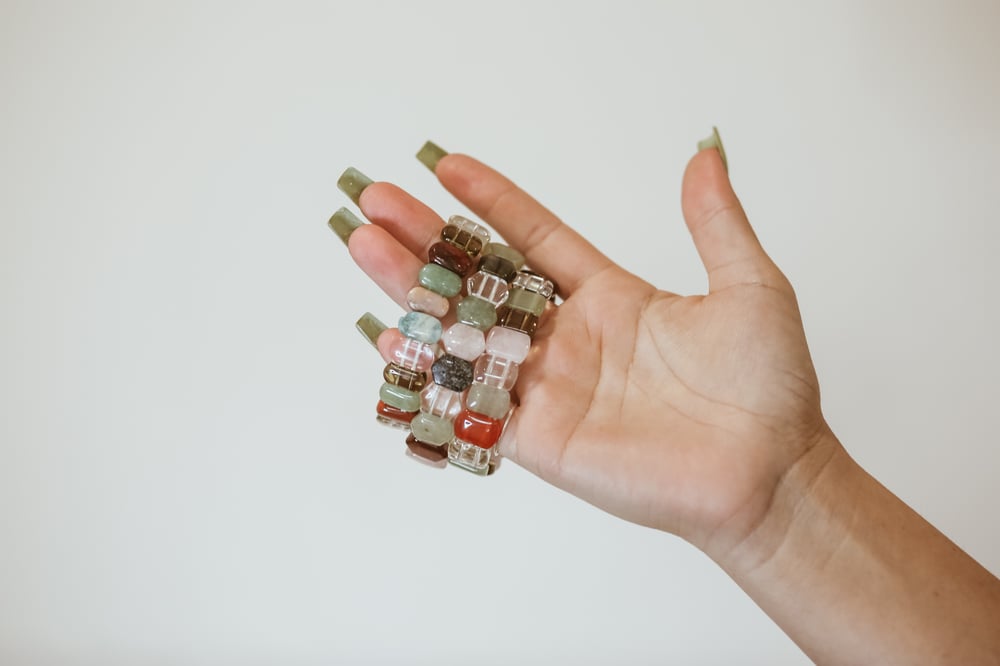 Image of Mixed Tumbled Crystal Bracelet