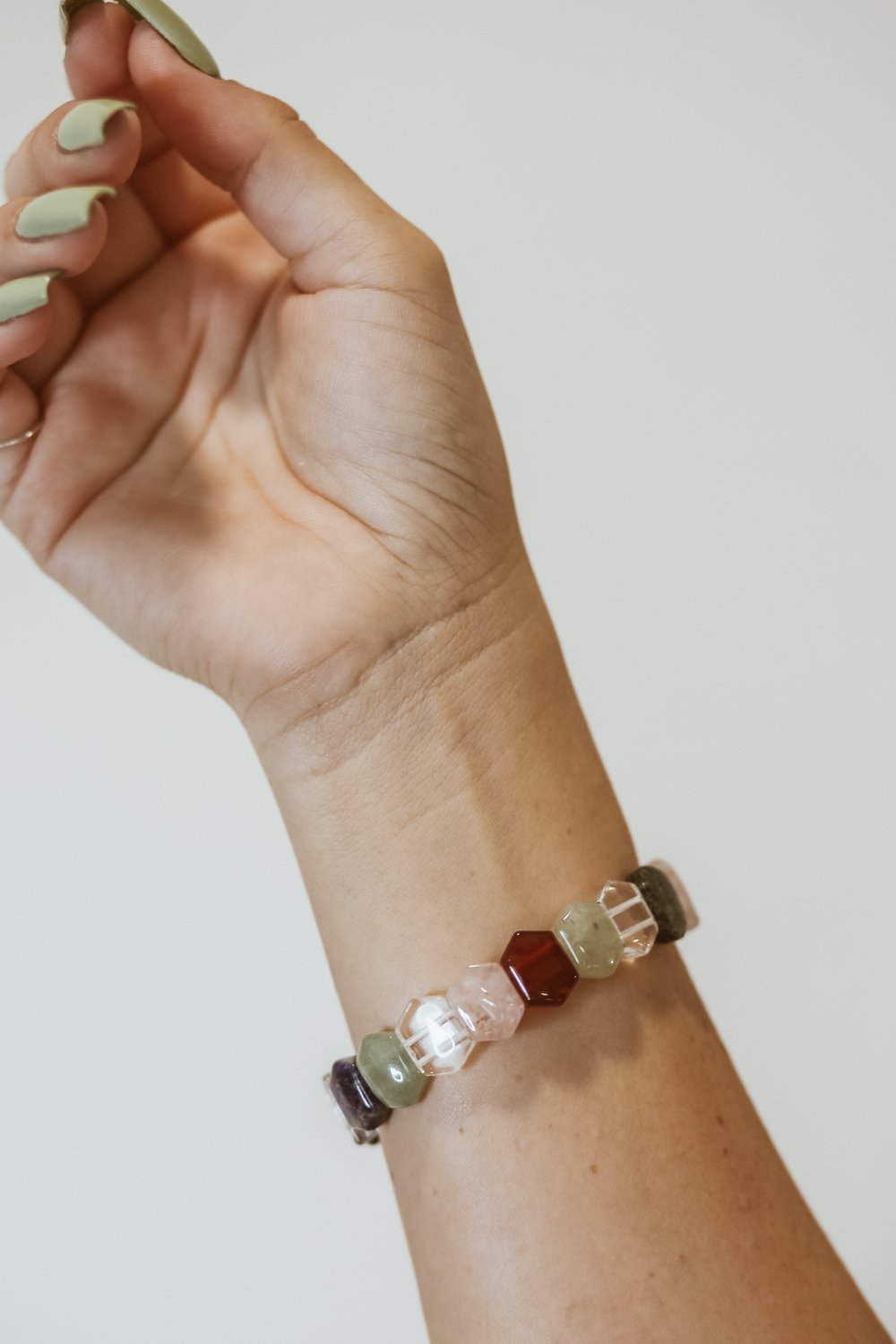 Image of Mixed Tumbled Crystal Bracelet