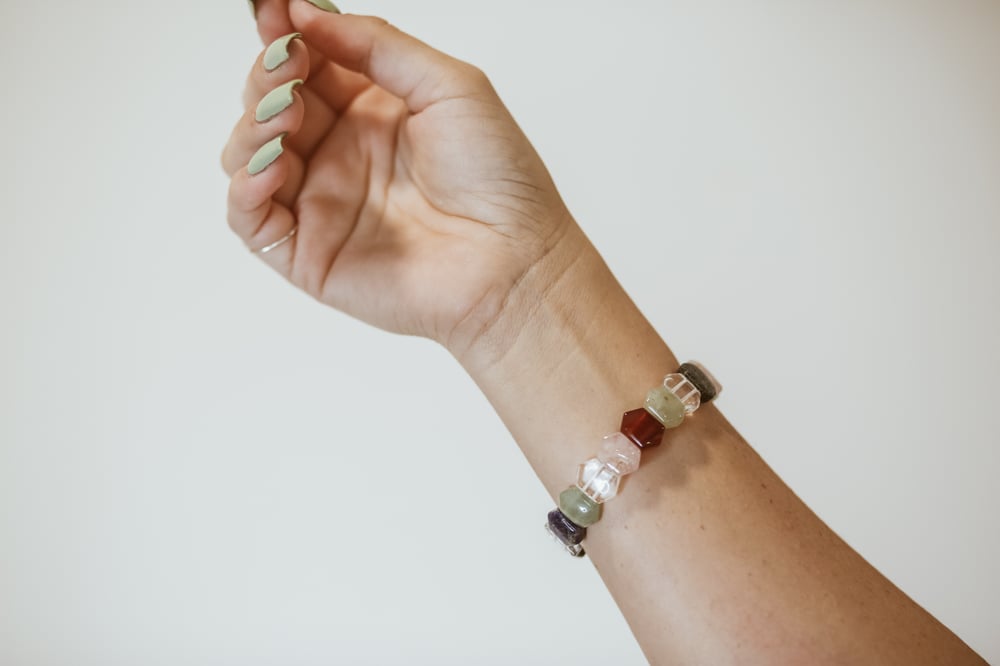Image of Mixed Tumbled Crystal Bracelet