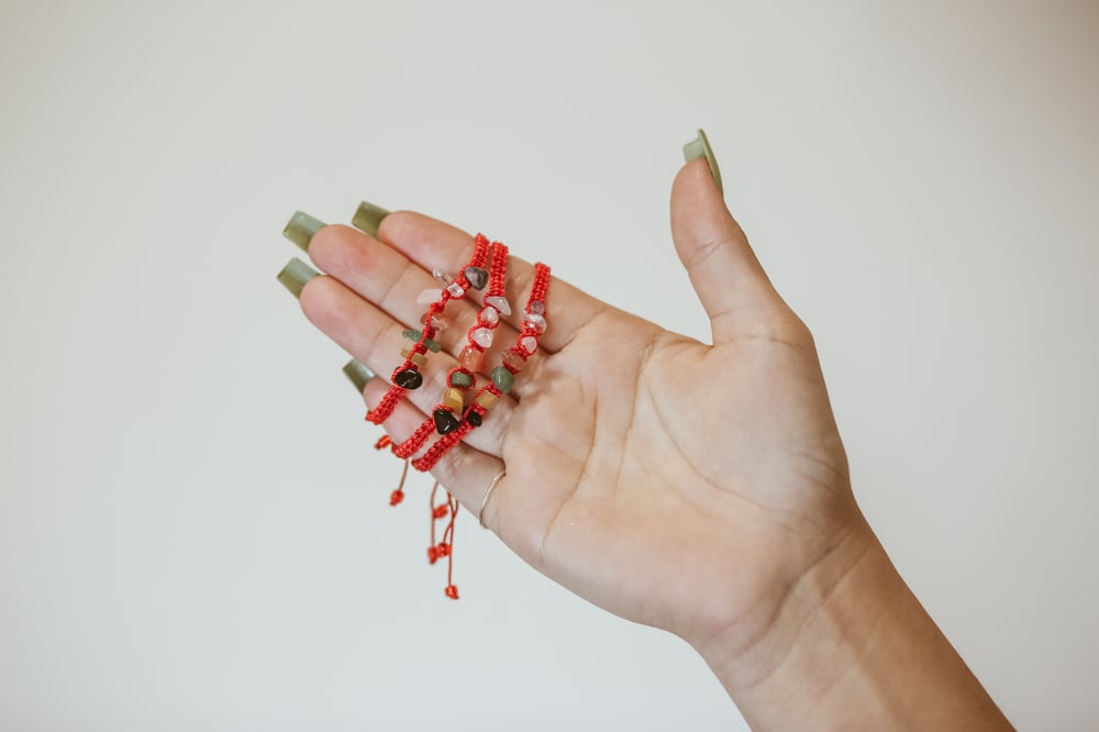 Image of 7 Stone Crystal Bracelet 