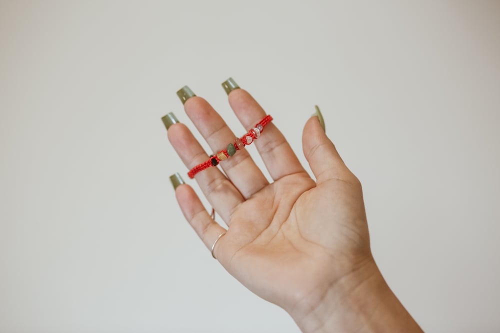 Image of 7 Stone Crystal Bracelet 