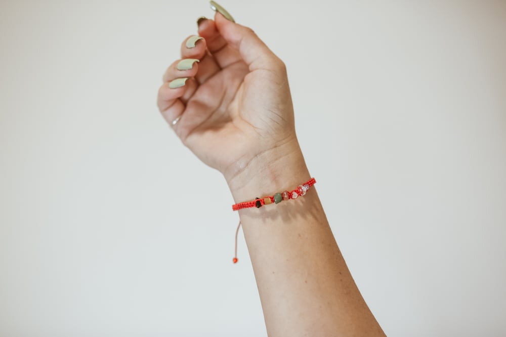 Image of 7 Stone Crystal Bracelet 