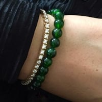 Image 3 of Crystal Golden Goddess Tennis Bracelet