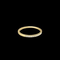 Image 2 of Golden Goddess French Pavé Crystal Ring Band 