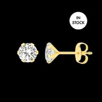 Image 1 of Large Golden Goddess Harmony Crystal Studs 6,5 mm