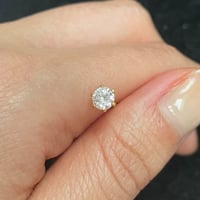 Image 5 of Petite Golden Goddess Harmony Crystal Studs 4 mm