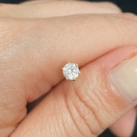 Image 5 of Medium Golden Goddess Harmony Crystal Studs 5 mm