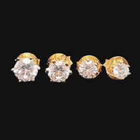 Image 4 of Big Golden Goddess Harmony Crystal Studs 6 mm