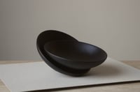 Image 3 of Ebonised oak footed bowls set