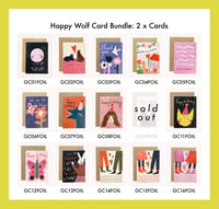 Happy Wolf Card Bundle - 2 Cards
