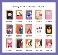 Happy Wolf Card Bundle - 3 Cards