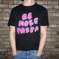 Image 3 of Be More Pasta Tee (Black)