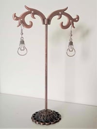 Image 5 of Silver Lightbulb Charm Earrings
