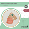 Capybara_embroidery pattern