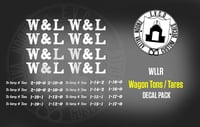 Image 3 of Narrow Gauge Railway Wagon Tons / Tares decal packs