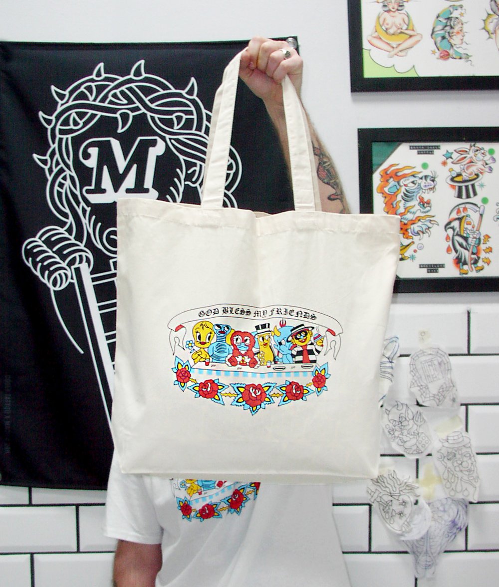 MAGICO X COOLY TATTOO - "friends" maxibag