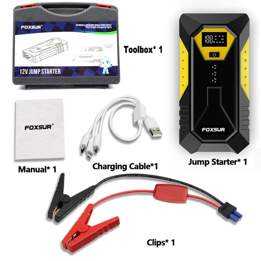 Image of Car Battery Jump Starter Digital Display