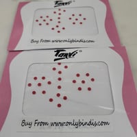Image 1 of 2 Pack Tiny Red Bindi for price of 1.