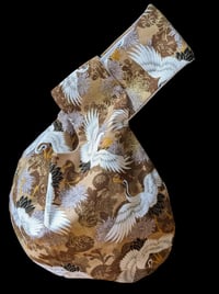 Image 1 of Japanese Crane & Floral Knot Bag 