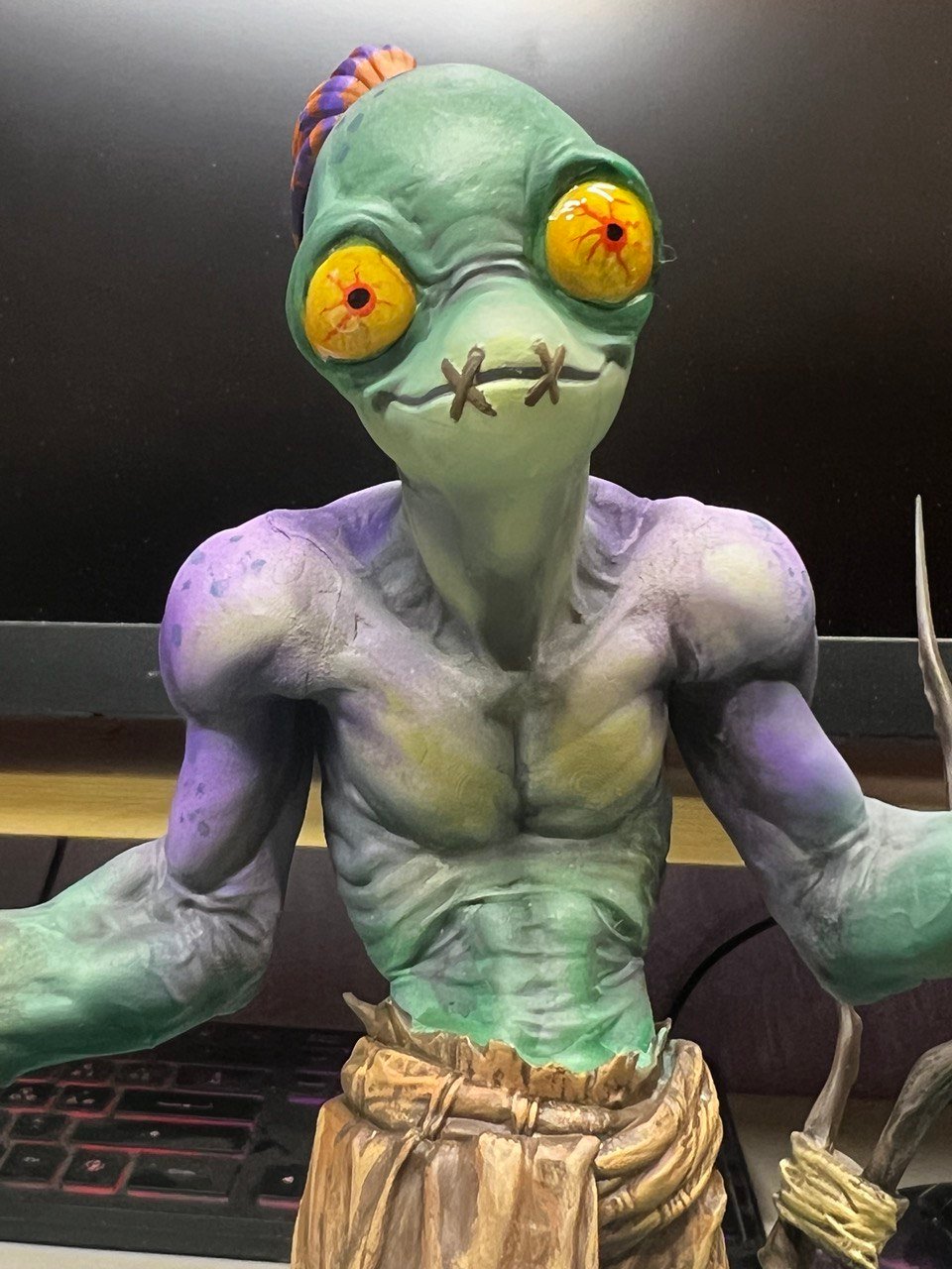 Abe Oddworld diorama