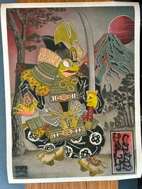 Image 1 of Samurai Frog Pine 46 x 61