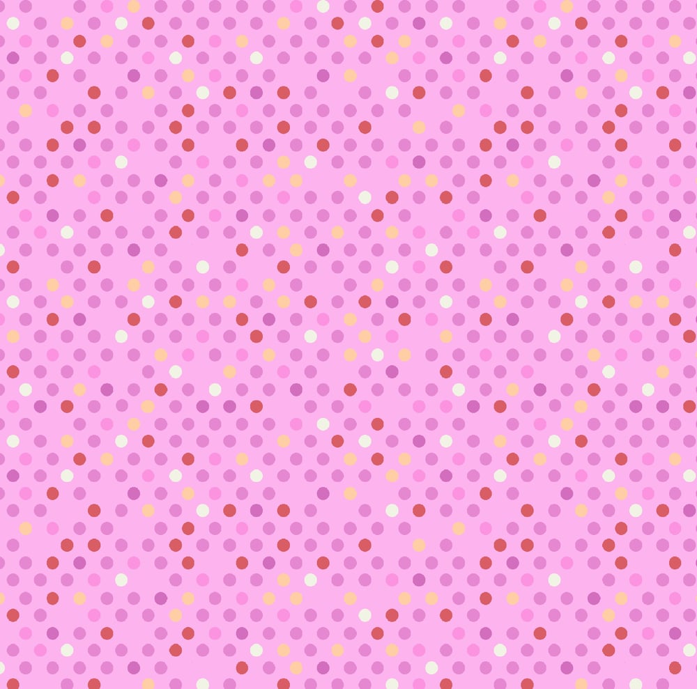 Dazzle Dots 2 Confetti Drop Pink by the Yard YDD-031