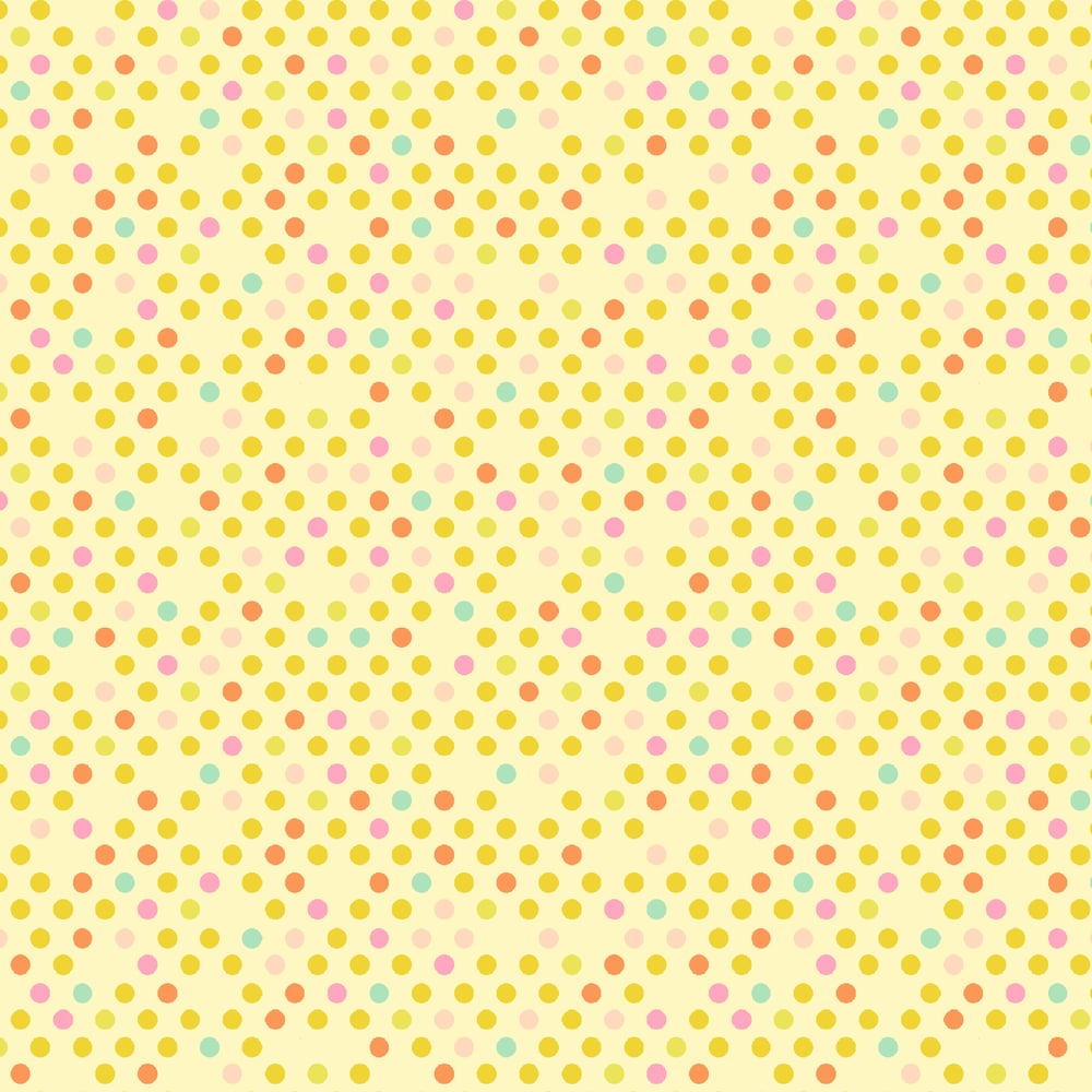 Dazzle Dots 2 Confetti Drop Light Yellow by the Yard YDD-035