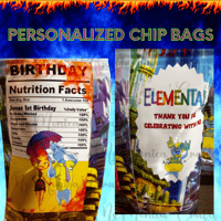 Image 2 of Elemental Personalized Chips/Party Favors 