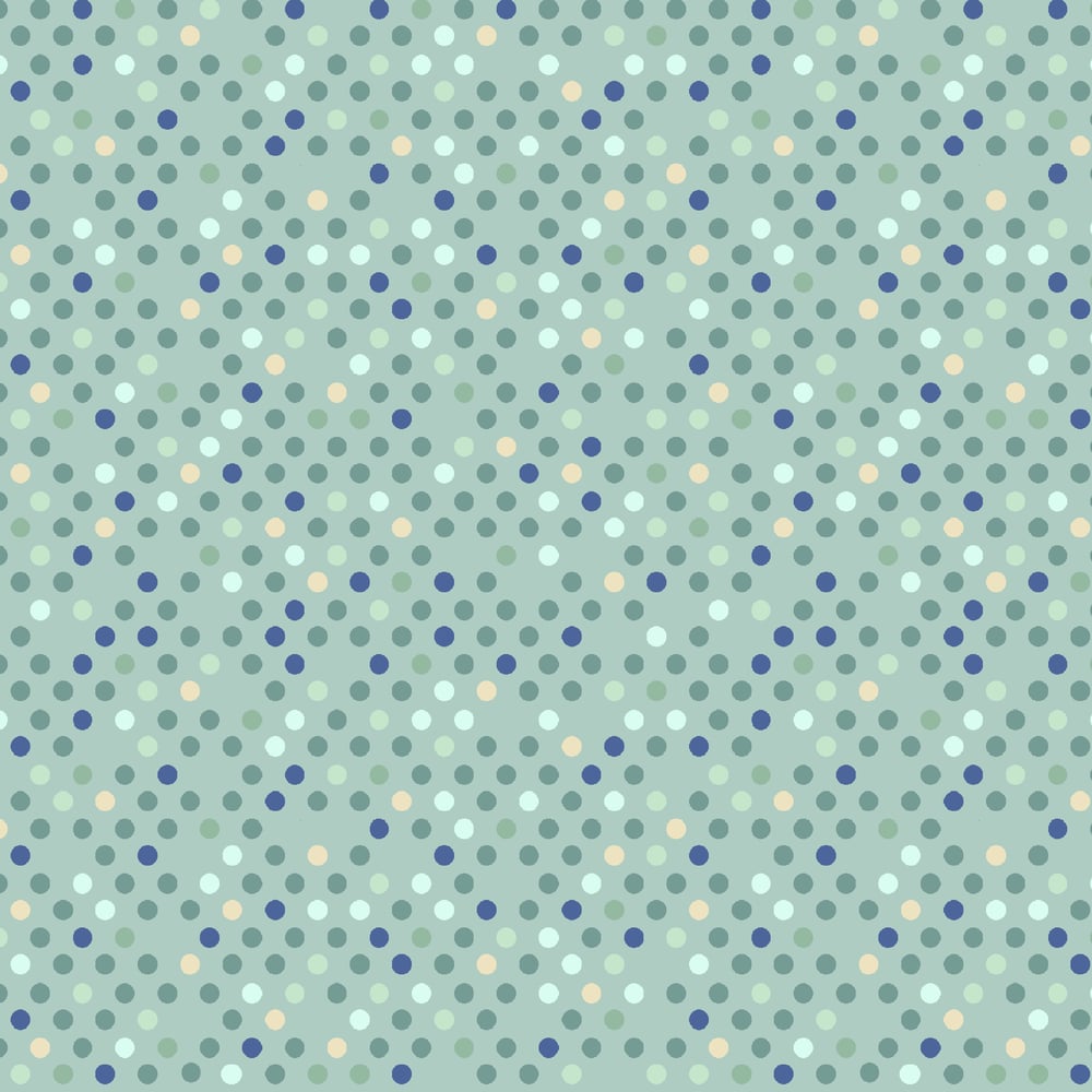 Dazzle Dots 2 Confetti Drop Mint by the Yard YDD-039