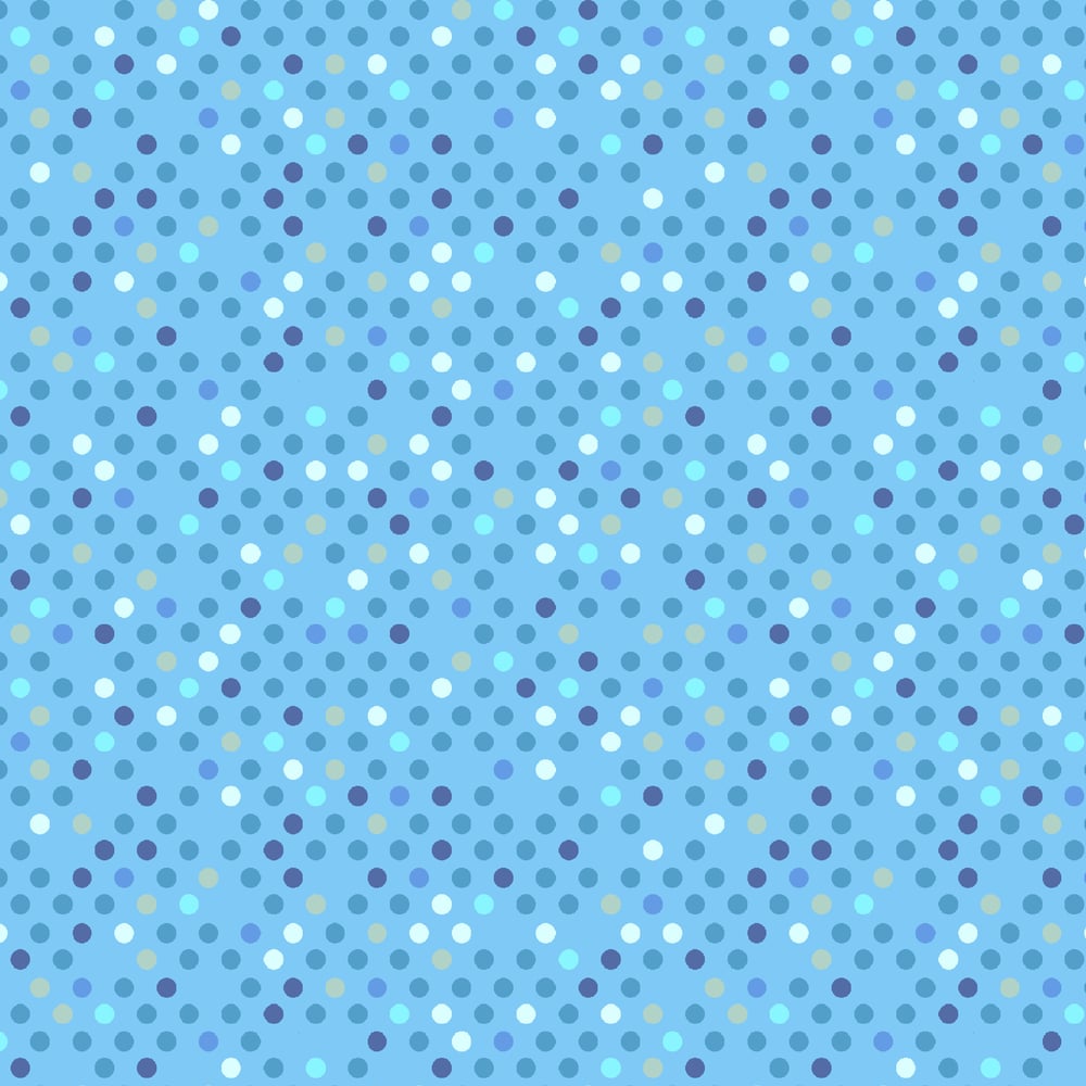 Dazzle Dots 2 Confetti Drop Blue by the Yard YDD-041