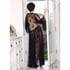 "Valentina" Black Lace Dressing Gown  Image 2