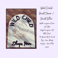 Image 3 of Floral and Lunar Wild Child Shelf Decoration