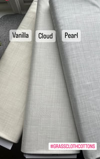 Image 3 of Grasscloth Cottons in Pearl