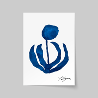 Image 2 of Blue Floral - Fine Art Print 