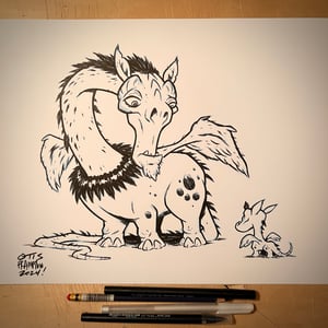 THE DRAGONS OF WESTMARCH: “Puny” Original Art by Otis Frampton