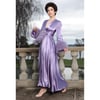Dusty Lavender Marabou-cuffed "Beverly" Dressing Gown Limited Edition Collector Color 