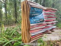 # 595 SMALL BATTLE FLAG WITH CYPRESS TRIM