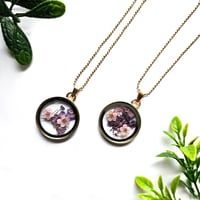 Image 1 of Floral Posy Glass Locket