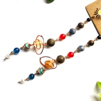 Image 3 of Statement Solar System Golden Drop Earrings