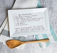 Image 2 of Recipe platter 12x8" with your Custom Handwritten Recipe